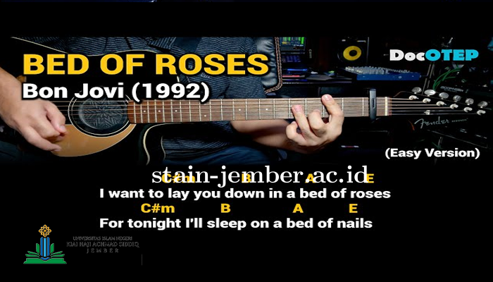 Lirik Dan Chord Bed of Roses Milik Bon Jovi Terbaik 2024