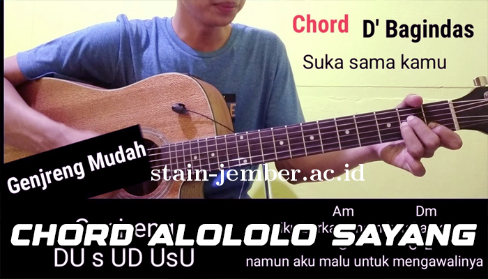 Kunci Gitar Suka Sama Kamu D Bagindas